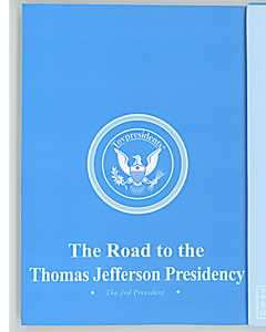 Official Toypresidents biographical pamphlet on Thomas Jefferson