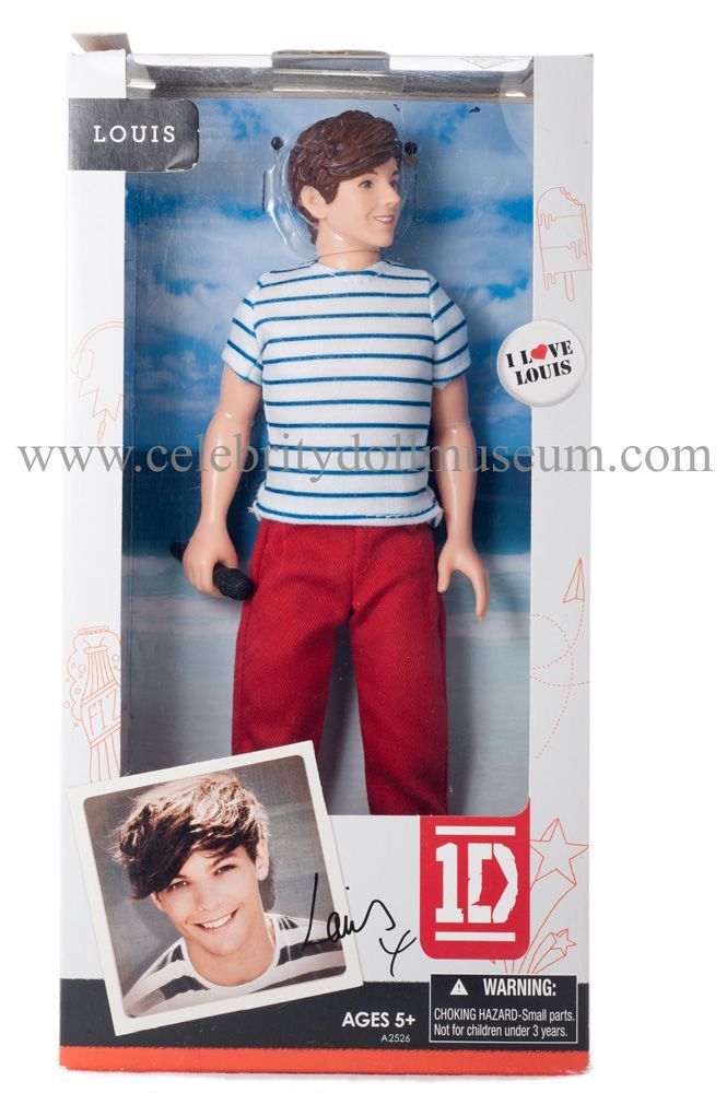 ONE DIRECTION 2012 LOUIS TOMLINSON 12" Collector Boy Band Doll 2 Mini  Figures